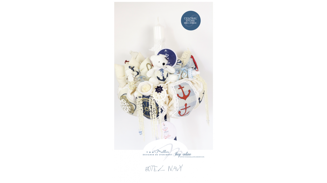 Trusou de botez cu broderie pentru baieti, The Sailor Boy 7